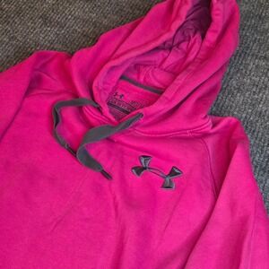 Under Armour UA Storm Hoodie Pullover Sweatshirt Pink Womens Medium Athletic